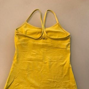 Lululemon Power Y top in bright yellow